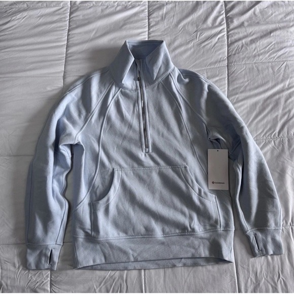 New Lululemon Scuba Oversized Funnel Neck 1/2 Zip Sz XS/S Waist Length STRH/MRRS - Picture 1 of 12